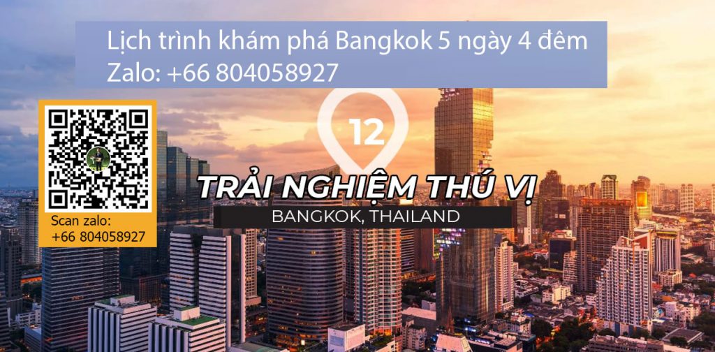 Lịch trình khám phá Bangkok Pattaya 5 ngày 4 đêm